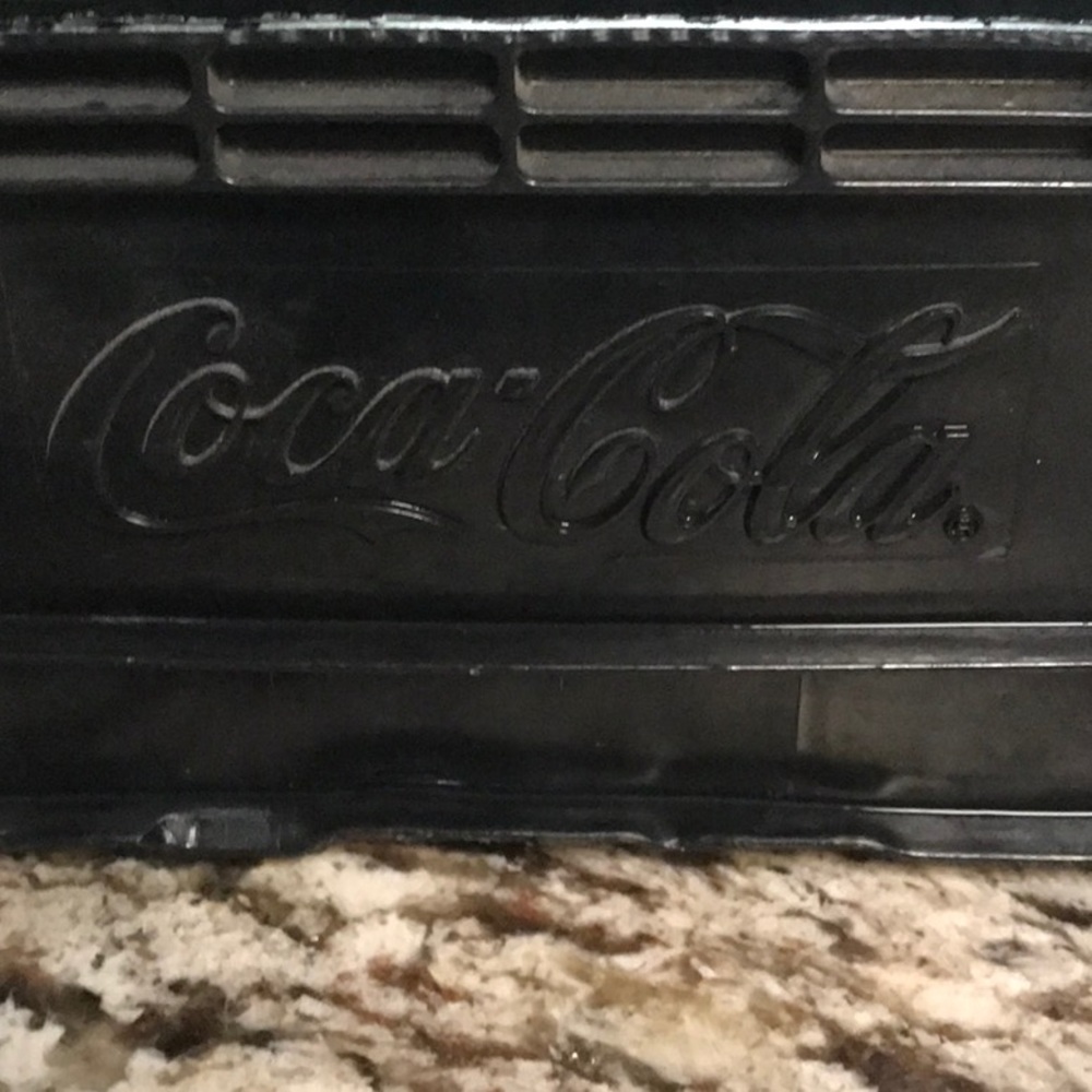 Vintage Coca Cola black plastic crate carrier - Picture 2 of 8